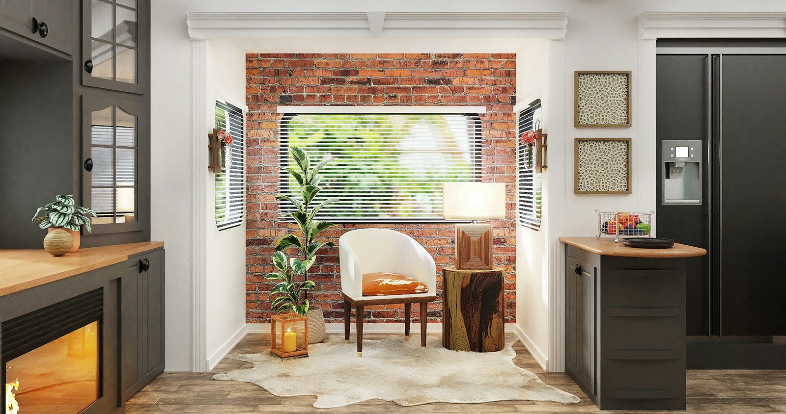 Hand zieht einen Rollladengurt neben einem Fenster